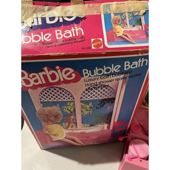 Vintage Barbie Bubble Bath 5280 Mostly Complete 1981 with Box USA Made - Picture 8 of 10